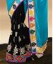 Picture of Handsome Blue And Black Georgette Saree