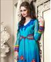Picture of Fair Cyan Blue & Royal Blue Designer Salwar Kameez