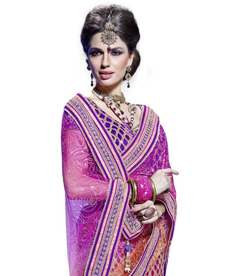 Picture of Bewitching Multi Color Wedding Saree