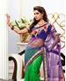 Picture of Ideal Purple And Shaded Parrot Green Designer Saree