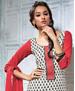 Picture of Pulchritudinous Off White And Black Cotton Salwar Kameez