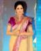 Picture of Charming Soft Yellow And Dark Pink Bollywood Saree