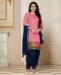 Picture of Gorgeous Pink & Blue Bollywood Salwar Kameez