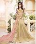 Picture of Excellent Light Pink And Beige Wedding Saree