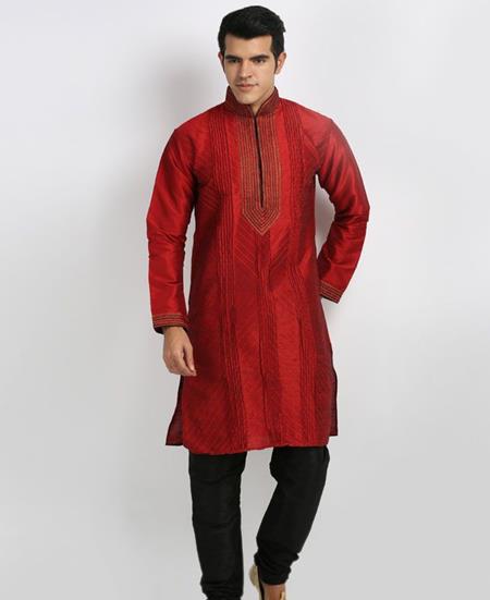 Picture of Well Formed Maroon Kurtas