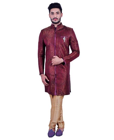 Picture of Fascinating Maroon Indo Western