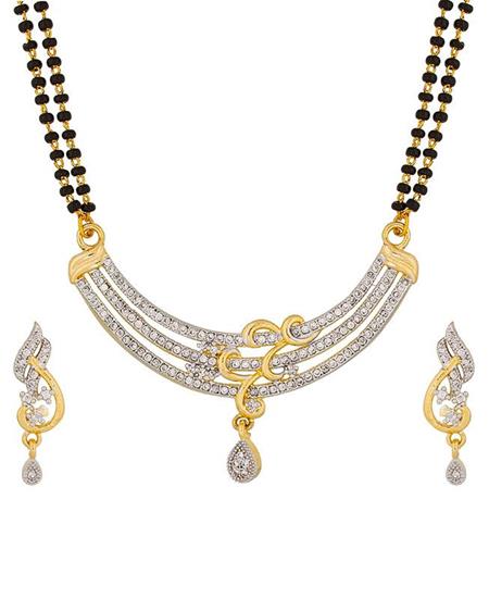 Picture of Graceful Black And Golden Mangalsutra
