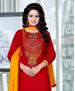 Picture of Bewitching Red Cotton Salwar Kameez