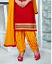 Picture of Bewitching Red Cotton Salwar Kameez
