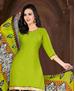 Picture of Sightly Green Patiala Salwar Kameez