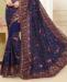 Picture of Beauteous Blue Georgette Saree