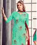Picture of Enticing Sea Green Cotton Salwar Kameez