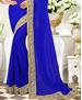 Picture of Graceful Royal Blue Silk Saree