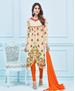 Picture of Shapely Cream Cotton Salwar Kameez