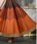 Picture of Stunning Coffee & Orange & Brown Readymade Gown