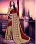Picture of Sublime Maroon And Gold Designer Saree