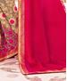 Picture of Ravishing Dark Pink & Pale Khaki Designer Saree