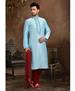 Picture of Excellent Sky Blue Sherwani