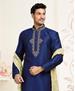Picture of Gorgeous Navy Blue Sherwani