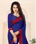 Picture of Good Looking Royal Blue Georgette Saree
