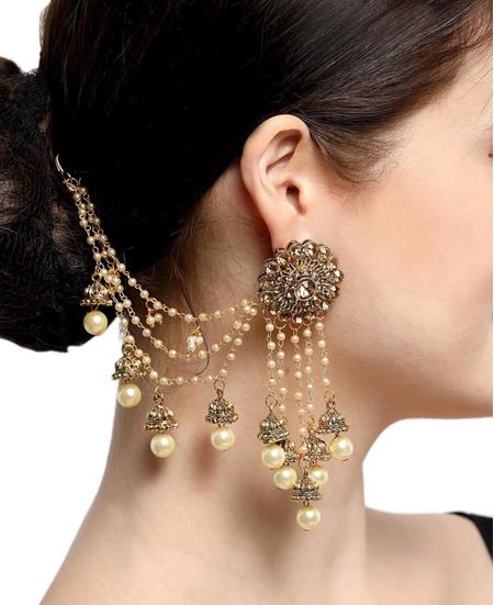 Picture of Beautiful Golden Earrings