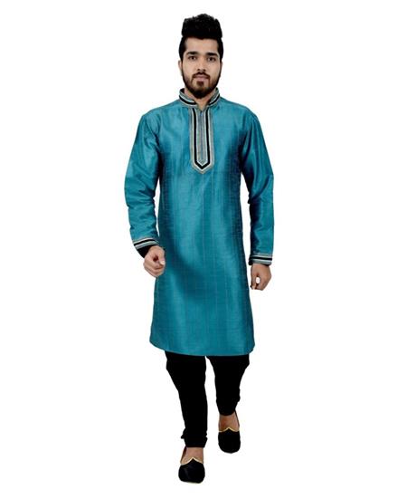 Picture of Lovely Peacock Blue Kurtas