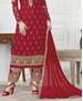 Picture of Statuesque Red Straight Cut Salwar Kameez