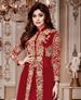 Picture of Sightly Red Party Wear Salwar Kameez