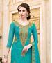 Picture of Bewitching Blue Cotton Salwar Kameez