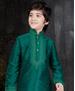 Picture of Pleasing Green Kids Kurta Pyjama