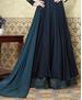 Picture of Magnificent Peacock Blue Party Wear Salwar Kameez