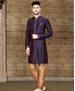 Picture of Graceful Navy Blue Indo Western