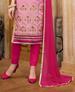 Picture of Enticing Pink Cotton Salwar Kameez