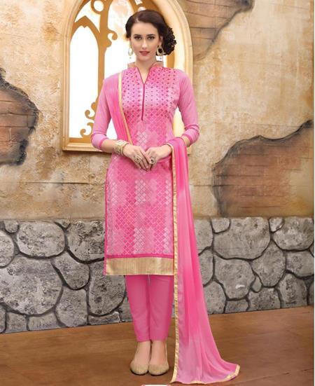 Picture of Sublime Pink Cotton Salwar Kameez