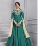 Picture of Exquisite Teal Green Readymade Salwar Kameez