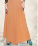 Picture of Magnificent Orange & Blue Readymade Gown
