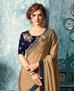 Picture of Charming Light Brown Silk Saree