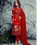Picture of Pretty Turquoise Straight Cut Salwar Kameez