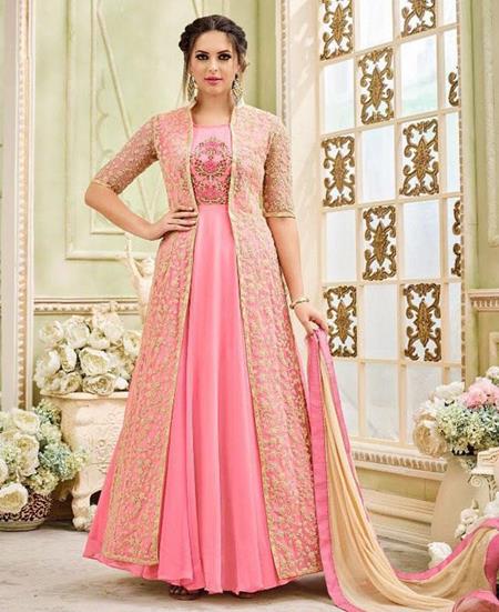 Picture of Ravishing Pink Party Wear Gown
