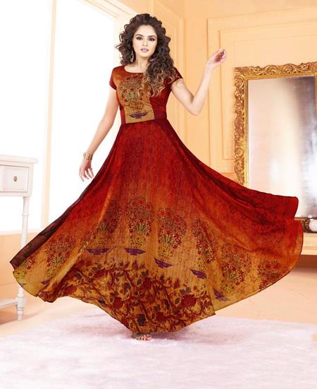 Picture of Sublime Red Readymade Gown