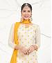 Picture of Good Looking White Cotton Salwar Kameez
