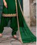 Picture of Enticing Dark Green Patiala Salwar Kameez