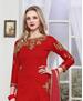 Picture of Beautiful Red Cotton Salwar Kameez