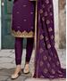 Picture of Beauteous Purple Straight Cut Salwar Kameez