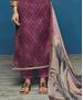 Picture of Gorgeous Wine Straight Cut Salwar Kameez