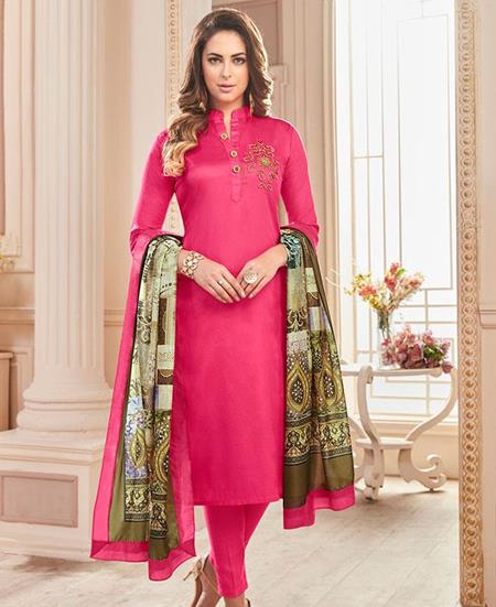 Picture of Fascinating Coffee Cotton Salwar Kameez