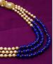 Picture of Graceful Golden & Blue Necklace Set