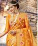 Picture of Fascinating Yellow Silk Saree