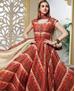 Picture of Appealing Dark Orange Readymade Gown