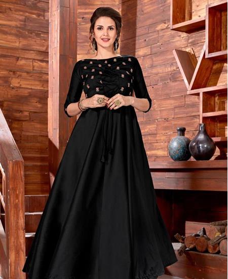 Picture of Gorgeous Black Readymade Gown